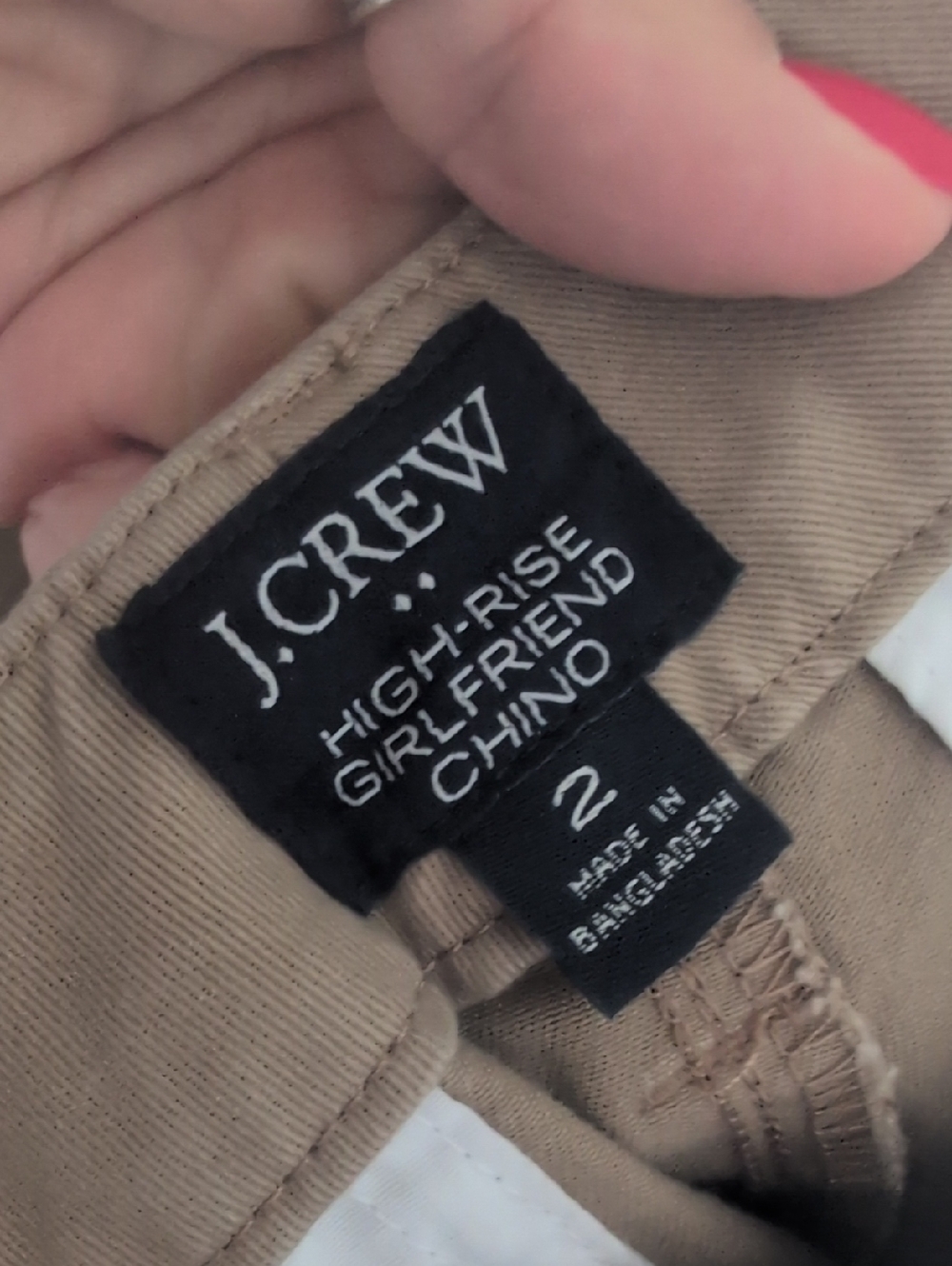 J. Crew Straight Chinos in Khaki Tan - Picture 4 of 4